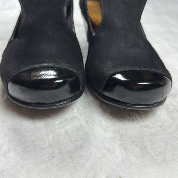 Naot Womens Black Leather T Strap Mary Jane Pumps Low Heel Comfort Shoes 9 - Picture 4 of 17